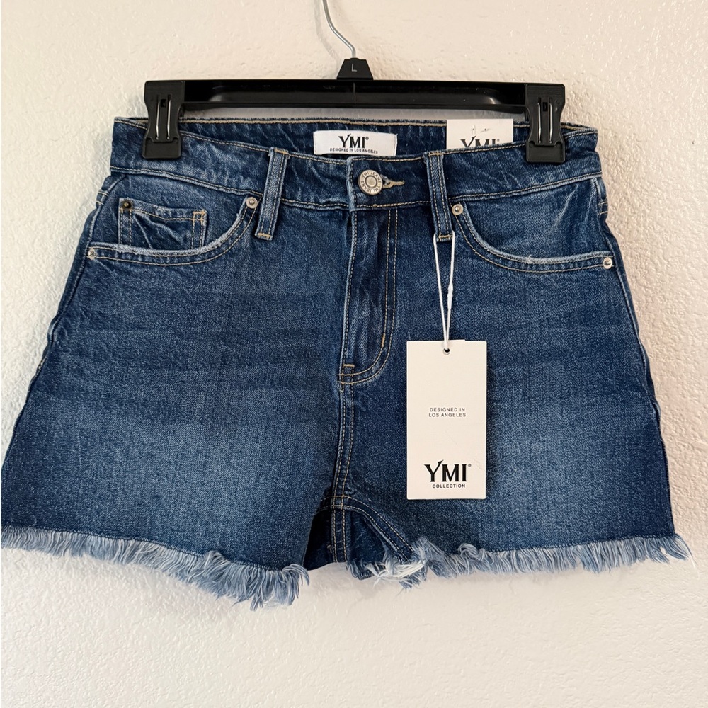YMI Dark Blue Denim Jean Shorts